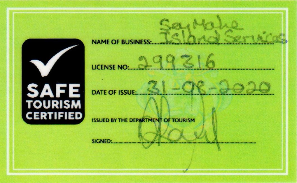 Health License badge from Seychelles Health License badge from Seychelles