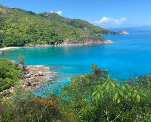 Vue sur la baie d'Anse Major Vue sur la baie d'Anse Major