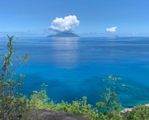 Anse Major, vue sur Silhouette Anse Major, vue sur Silhouette