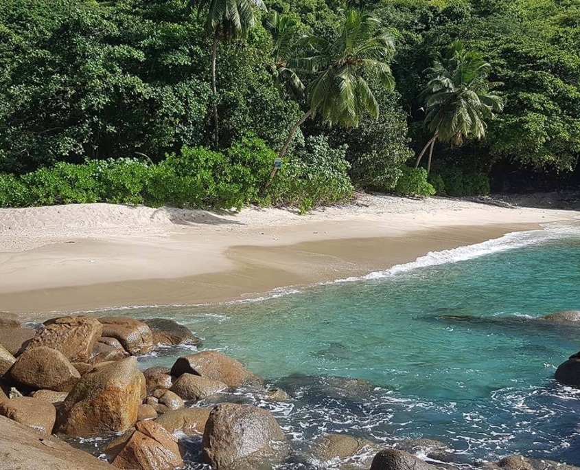 La plage d'Anse Major La plage d'Anse Major