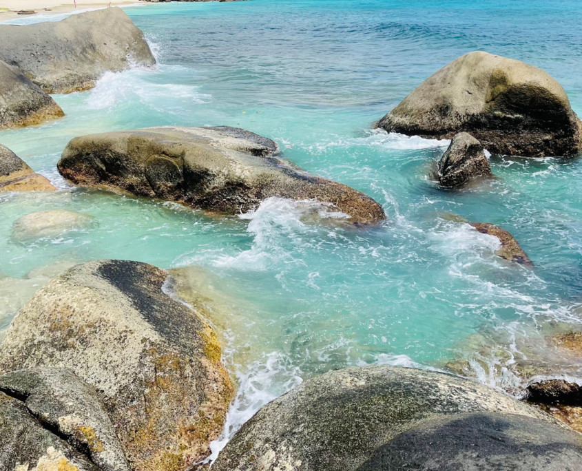 Great granite boulders in the Seychelles Great granite boulders in the Seychelles