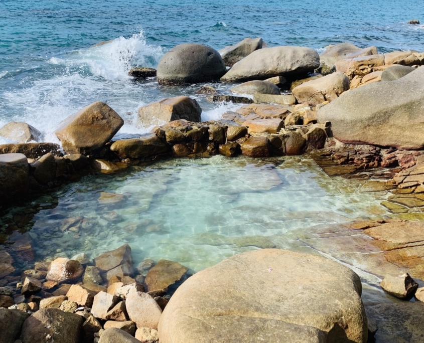 Small Rockpool at Macabee Seychelles Small Rockpool at Macabee Seychelles