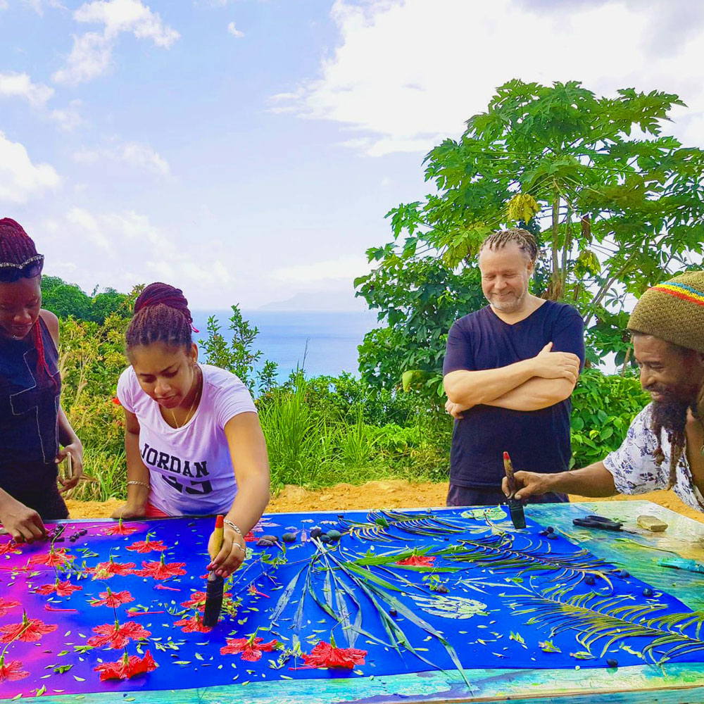 Soul Flower Tour, Sunprint avec Island Tour Seychelles, Atelier Soul Flower Tour Mahé