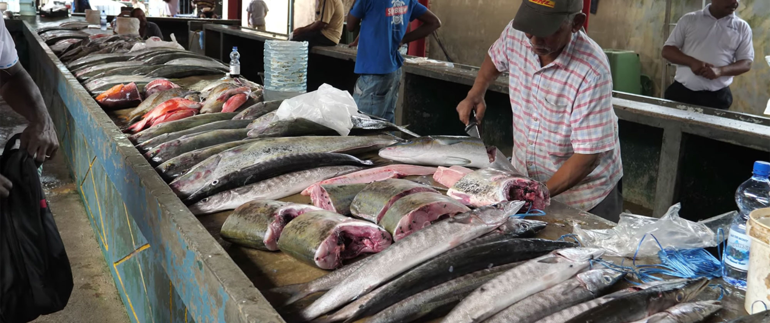 Fishmarket in Seychelles Fishmarket in Seychelles